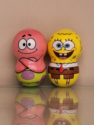 SpongeBob & Patrick holographic figures new