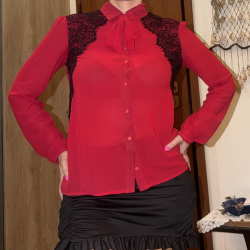 Red blouse size S