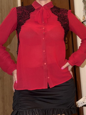 Red blouse size S
