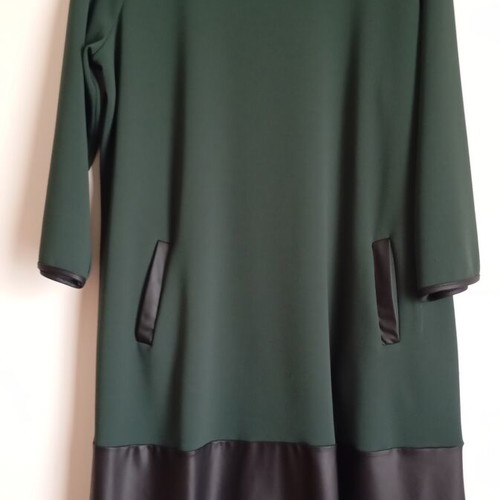 Juicy Girl plus size dress size 5XL dark green with leather details like new