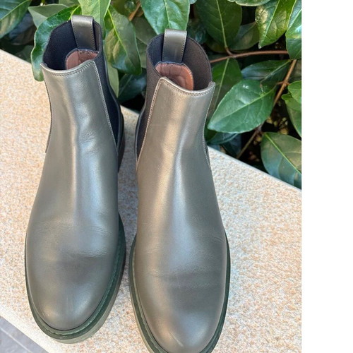 Santoni women's leather ankle boots like new, size 39.5