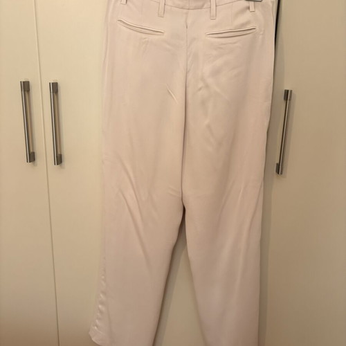 Massimo Dutti satin pants like new, ecru