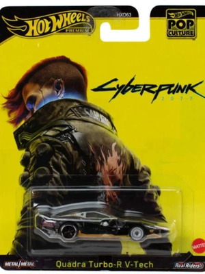 Hot Wheels Premium Pop Culture Quadra Turbo-R V-Tech νέο