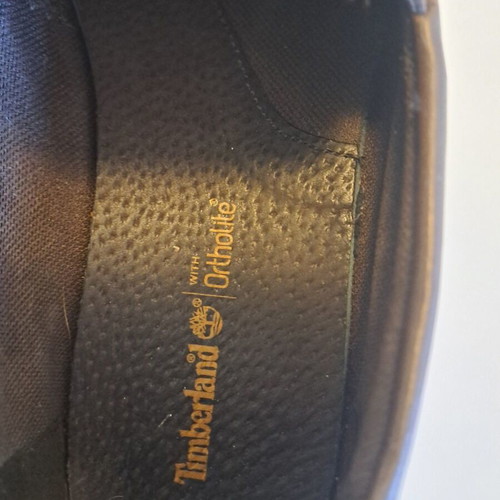 Timberland moccasins used, brown leather with OrthoLite insoles, size 42