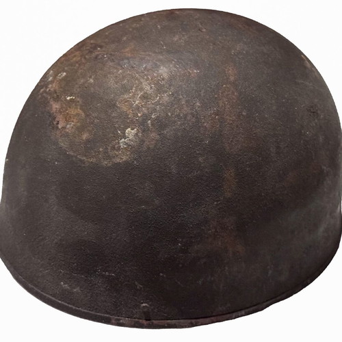 British motorcycle helmet used, World War II