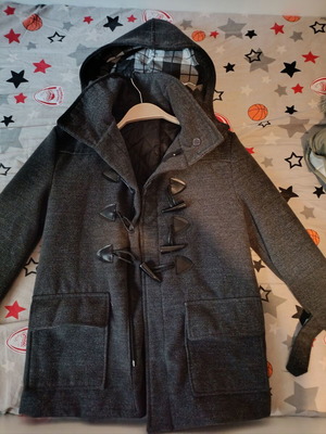 Montgomery coat for boy size 10 used, grey