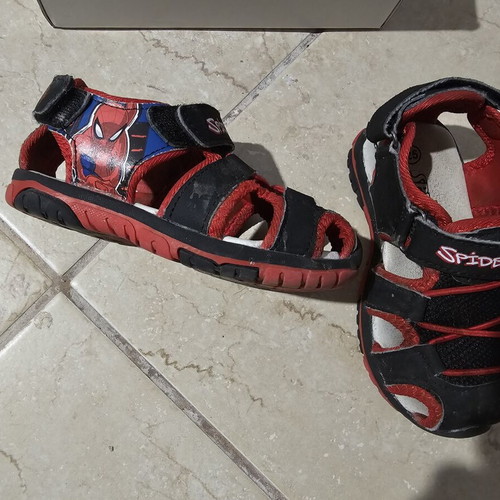 Spiderman Kids Summer Shoes Used Size 25