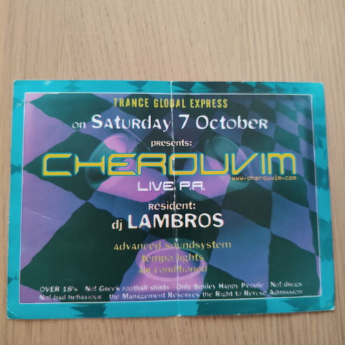 Vintage Club Flyer Trance Global Express like new