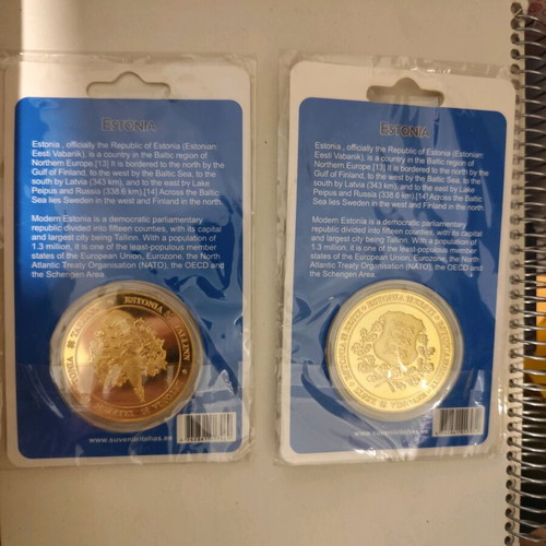 Collectable coins of Estonia new, sealed