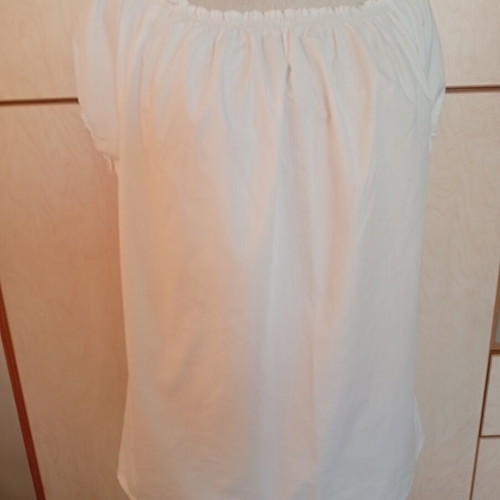 Poplin blouse large handmade white like new