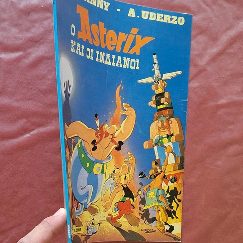Asterix and the Indians comic book like new, Greek