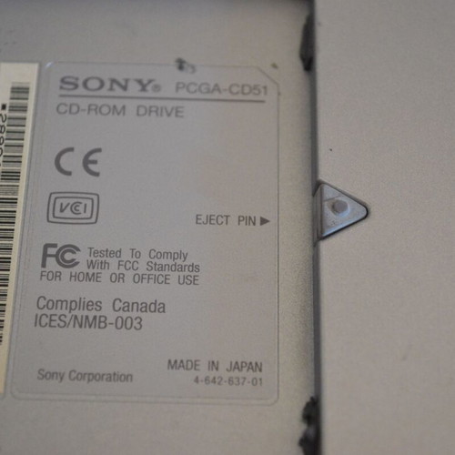 Sony PCGA-CD51 external CD ROM drive used, compatible with Amiga 600-1200