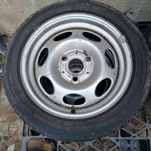 Steel rims for Smart 15" used, set of 4 with old tires