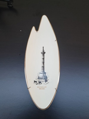 Vintage decorative plate from Belgium like new, 30x10 cm