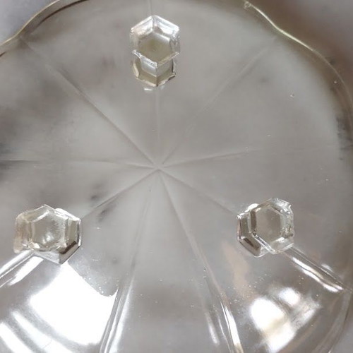 Chippendale Decorative Glass Bowl used, Art Deco style