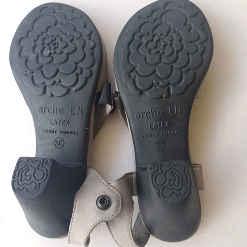 Arche sandals size 36 light gray like new