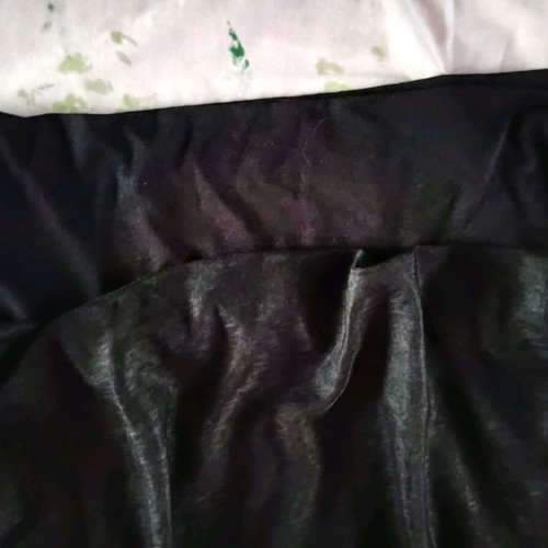 Shiny formal blouse small like new, black with sequins and lace