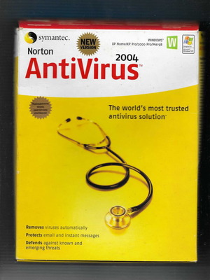 Norton Antivirus protection used, 2 books, CD with original product key in box