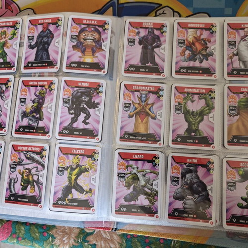 Marvel Mission Arena Album with 193 Cards like new