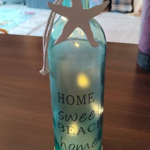 Decorative Beach Mood Light Bottle like new