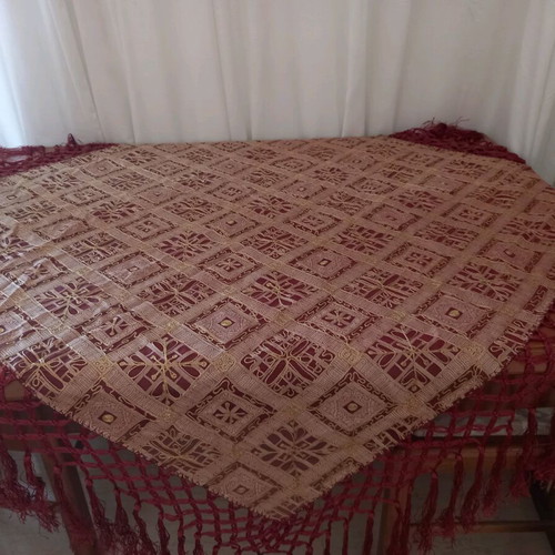 Silk Soufliou Tablecloth large 108x108 cm new