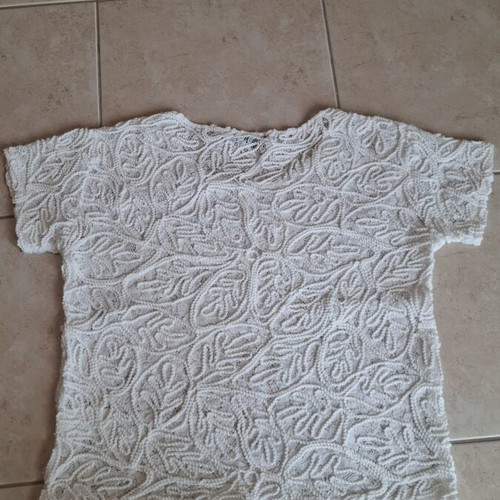 Embroidered blouse H&M white like new, size S