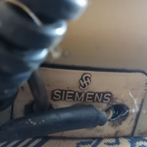Siemens Antique Corded Phone Used, 1960s Beige