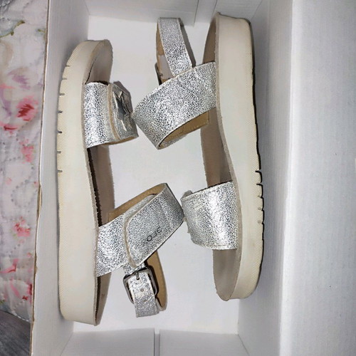 Silver Geox sandals size 30 like new