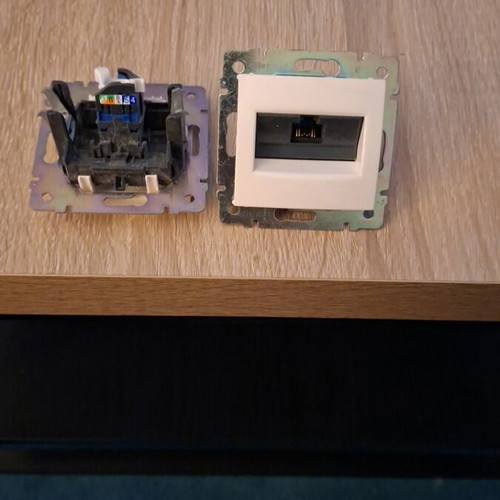 RJ45 network sockets new, set of 2 pieces