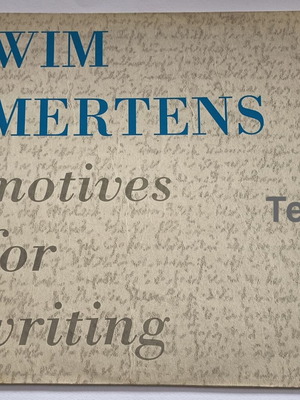 Wim Mertens Motives For Writing vinyl used, classical music