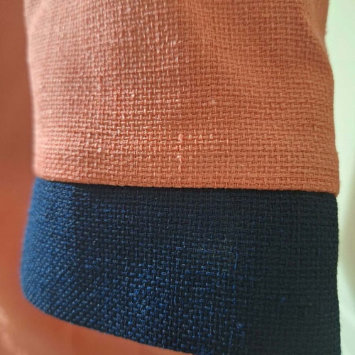 Camelot women's coral short jacket with blue details, like new