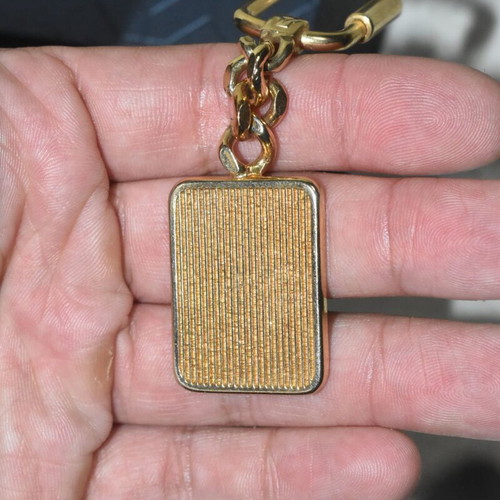 Vintage metal No Smoking keychain used, collectible retro