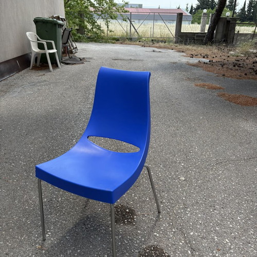 Chairs 2 pcs and armchairs 2 pcs in PVC new for garden veranda kitchen