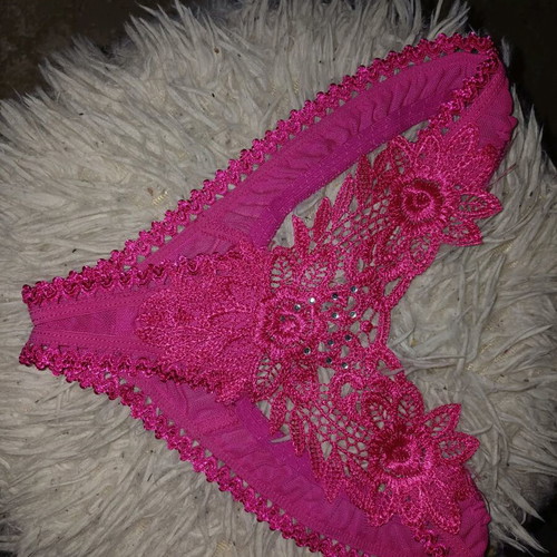 Woman underwear pink Brazilian cut new