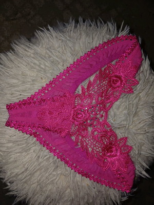 Woman underwear pink Brazilian cut new