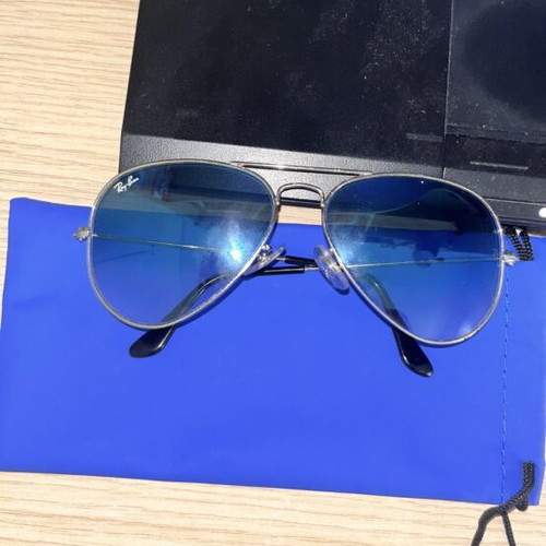 Ray-Ban sunglasses with blue lenses