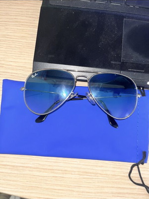 Ray-Ban sunglasses with blue lenses