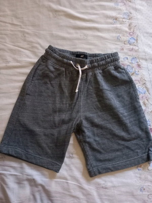 Ανδρική βερμούδα H&M μεταχειρισμένη, γκρι, με κορδόνι, μέγεθος XS