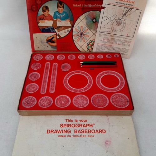 Kenner Spirograph used vintage toy set