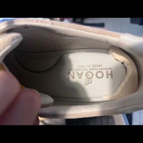 Hogan beige women's sneakers, size 39.5