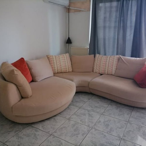 Corner sofa 5-seater divided into 3 parts used