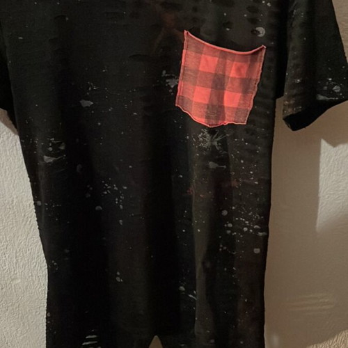 Charman short-sleeve men's shirt size M like new, black