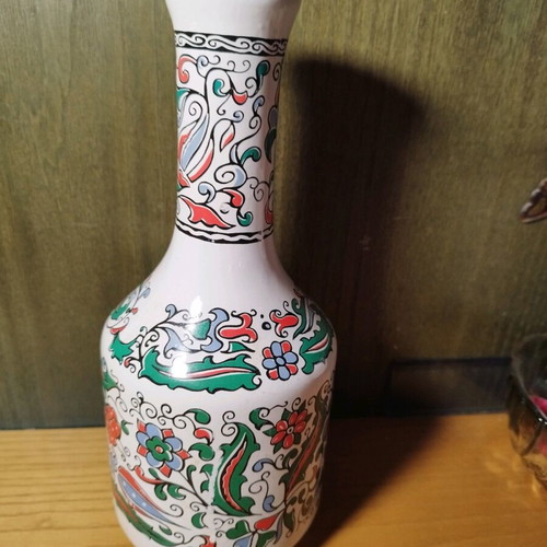 Ceramic bottle from the 70s like new, height 30cm