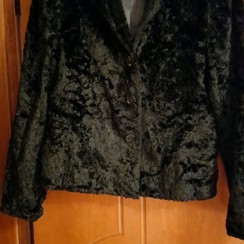 Le comte jacket synthetic fur like new, black