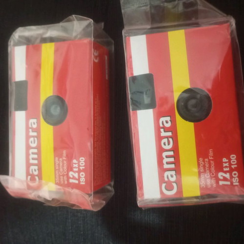 Disposable collectible cameras used, pack of 2