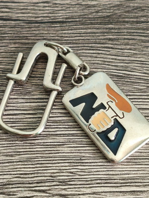 Vintage ND New Democracy Mitsotakis keychain