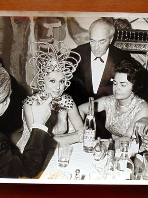 Rika Dialyna photo used, social event 1960s