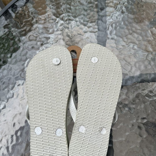 Havaianas slippers new, size 36, white and green