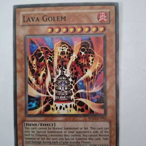 Yu-Gi-Oh! Lava Golem card like new