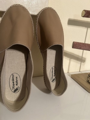 S'Espardenya Mallorca Leather Espadrilles new, size 41, beige